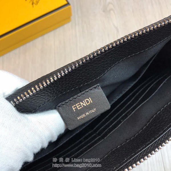 FENDI手包 加寬版 升級版小怪獸533手包 義大利皮 飾配金屬眼珠 芬迪手拿包  fdz2112